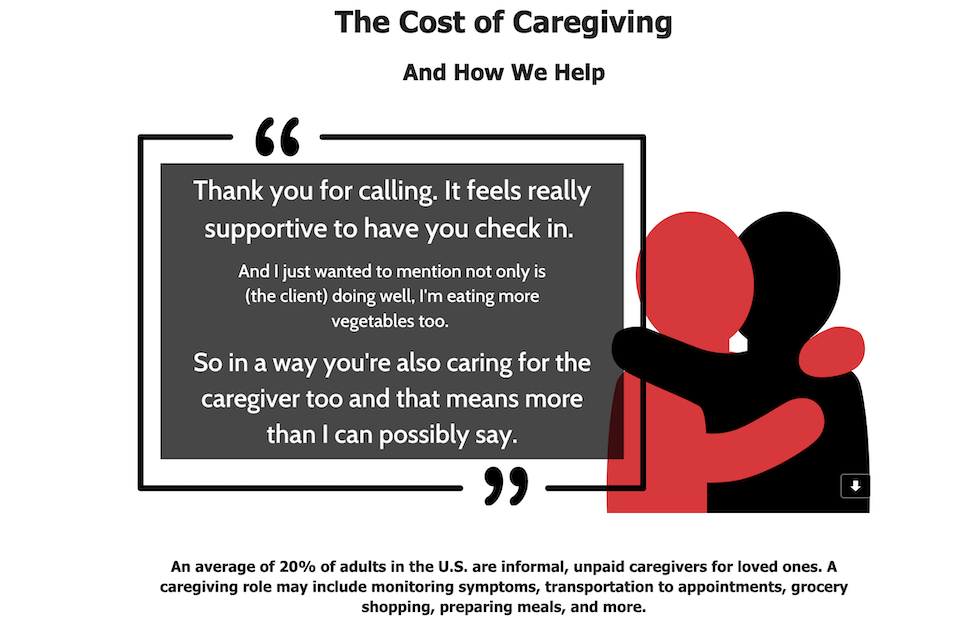 The Cost of Caregiving AND HOW WE HELP